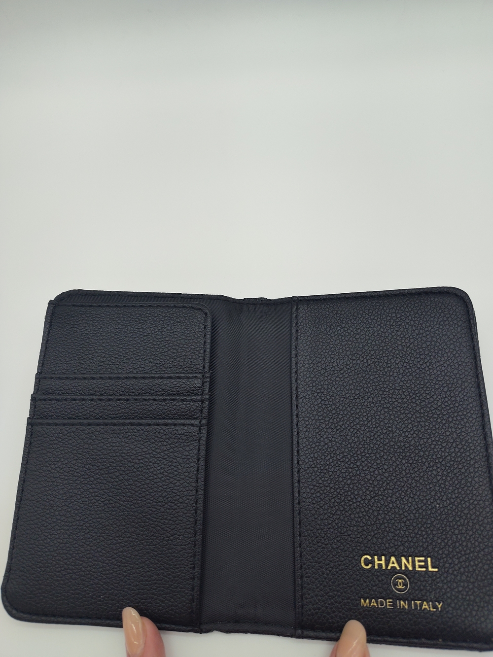 CHANEL Makeup Promotional Passport Holder Black Quilted Travel Wallet Italy NWT - Picture 5 of 8